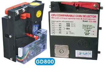 GD800 swift comparable coin acceptor validator (top insert)