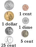 Us Dolar monedas selectores Especializados  Validador  Aceptadores de monedas y dinero