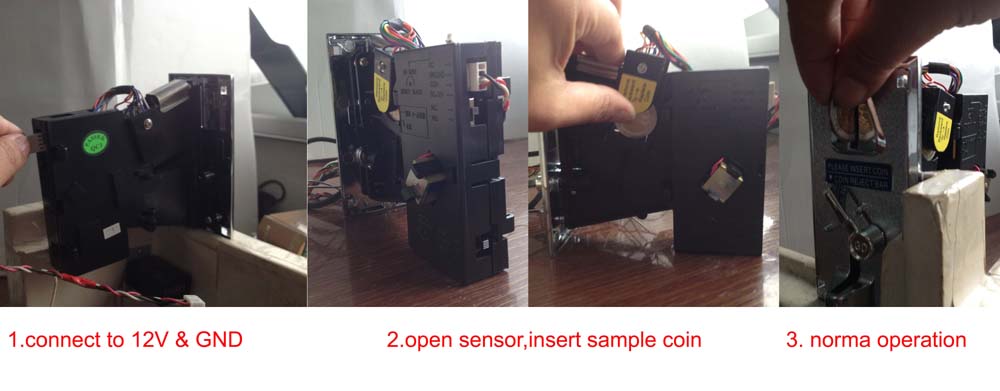 Comparable coin acceptor selector