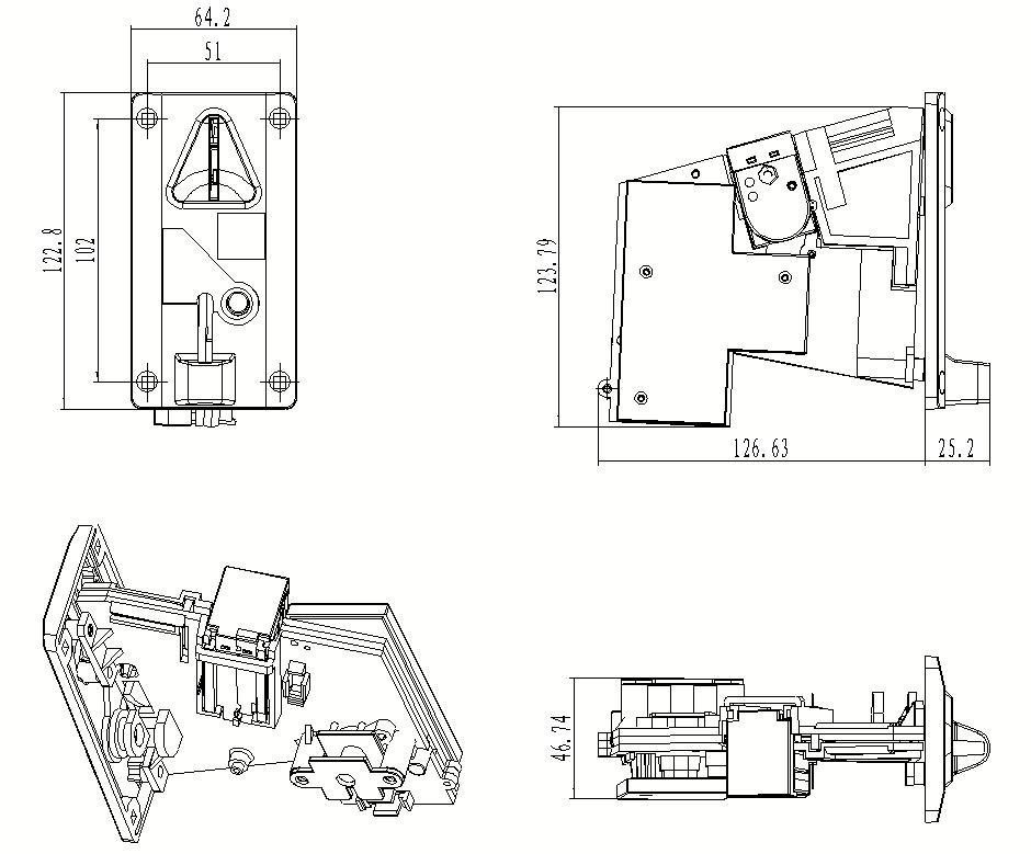  coin selector acceptor